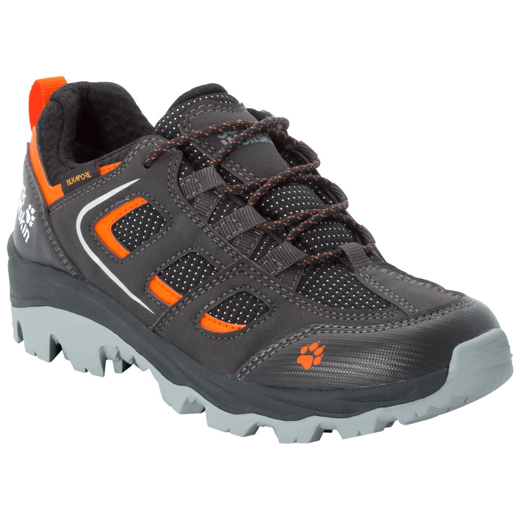 Jack Wolfskin VOJO TEXAPORE LOW Gyerek Túracipő Antracit/Narancssárga Korall - DVKJFS-243